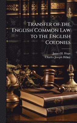 bokomslag Transfer of the English Common Law to the English Colonies