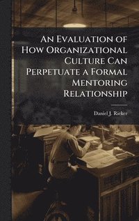 bokomslag Evaluation of How Organizational Culture Can Perpetuate a Formal Mentoring Relationship