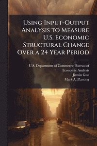 bokomslag Using Input-Output Analysis to Measure U.S. Economic Structural Change Over a 24 Year Period