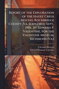 bokomslag Report of the Exploration of the Hayes' Creek Mound, Rockbridge County, Va. [explored Sept., 190l, by Edward P. Valentine, for the Valentine Museum, Richmond Va.]