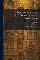 Roland Burrows - Odgers on the Common Law of England, Häftad