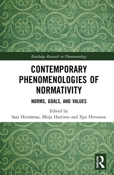 bokomslag Contemporary Phenomenologies of Normativity