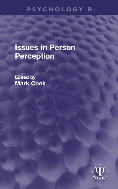 bokomslag Issues in Person Perception