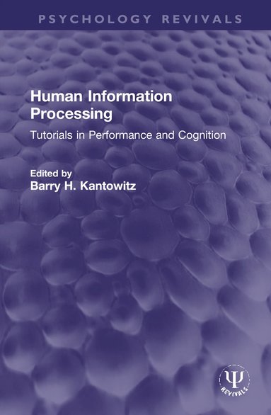 bokomslag Human Information Processing