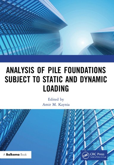 bokomslag Analysis of Pile Foundations Subject to Static and Dynamic Loading