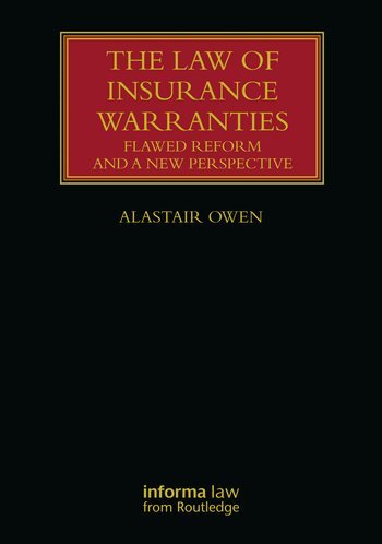 Alastair Owen - Law of Insurance Warranties, Häftad