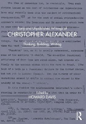 Early and Unpublished Writings of Christopher Alexander 1