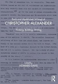 bokomslag Early and Unpublished Writings of Christopher Alexander