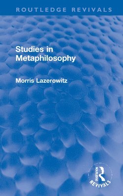 Studies in Metaphilosophy 1