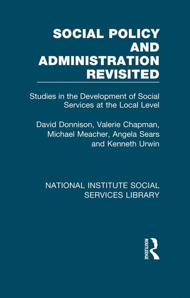 bokomslag Social Policy and Administration Revisited