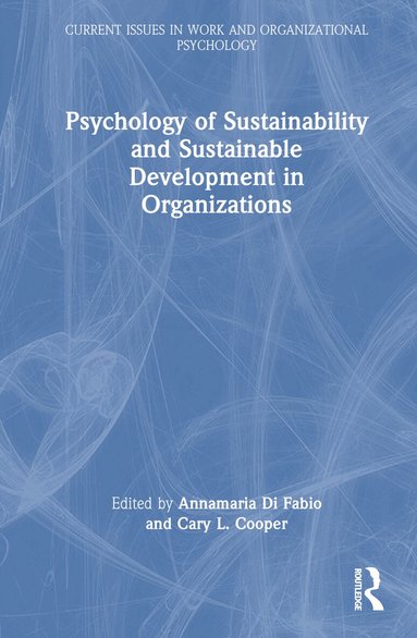 Annamaria Di Fabio, Cary L. Cooper - Psychology of Sustainability and Sustainable Development in Organizations, Inbunden