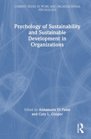 bokomslag Psychology of Sustainability and Sustainable Development in Organizations