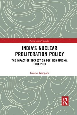 bokomslag India's Nuclear Proliferation Policy