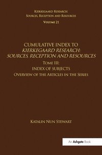 bokomslag Volume 21, Tome III: Cumulative Index