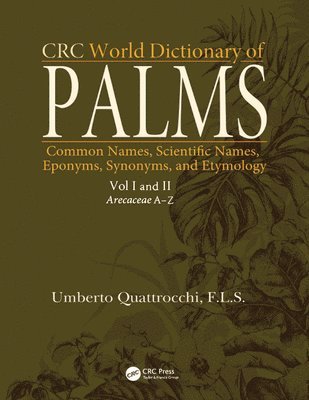 bokomslag CRC World Dictionary of Palms