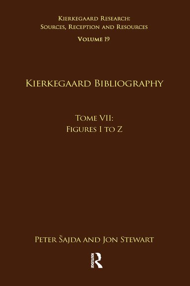 bokomslag Volume 19, Tome VII: Kierkegaard Bibliography