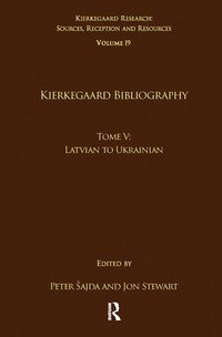 bokomslag Volume 19, Tome V: Kierkegaard Bibliography