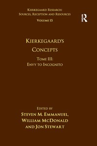 bokomslag Volume 15, Tome III: Kierkegaard's Concepts