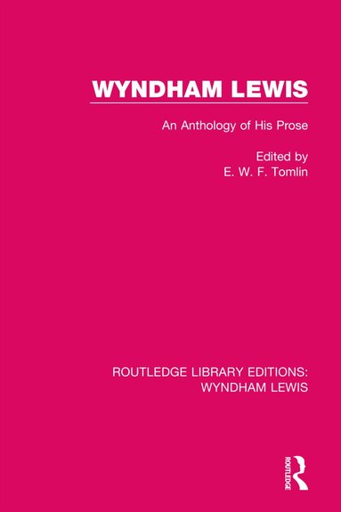 E. W. F. Tomlin - Wyndham Lewis, Inbunden