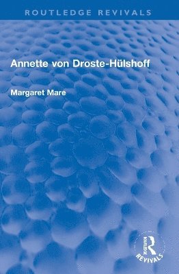 bokomslag Annette von Droste-Hlshoff