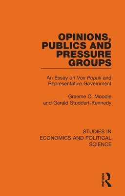 Opinions, Publics and Pressure Groups 1