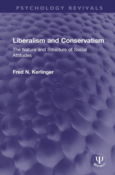 bokomslag Liberalism and Conservatism