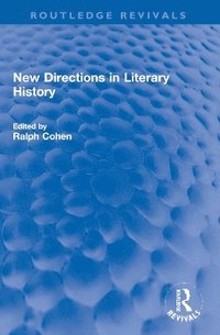 bokomslag New Directions in Literary History