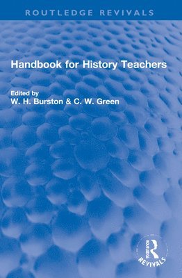 bokomslag Handbook for History Teachers