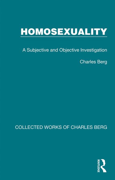 bokomslag Homosexuality