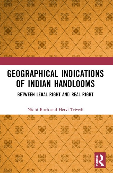 bokomslag Geographical Indications of Indian Handlooms