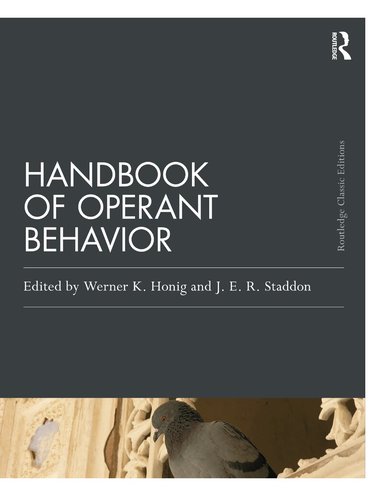 Werner K. Honig, J. E. R. Staddon - Handbook of Operant Behavior, Häftad