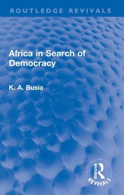 bokomslag Africa in Search of Democracy