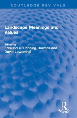 Landscape Meanings and Values 1