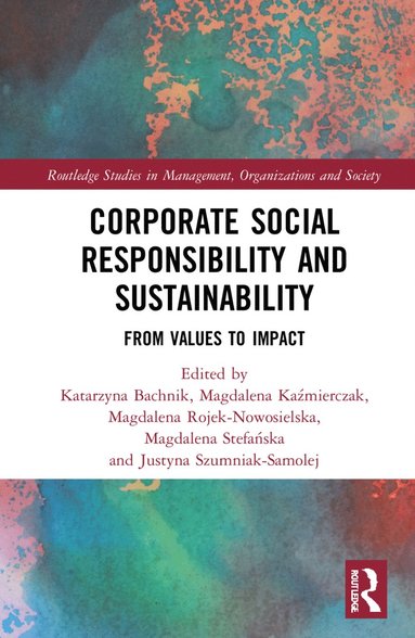 bokomslag Corporate Social Responsibility and Sustainability