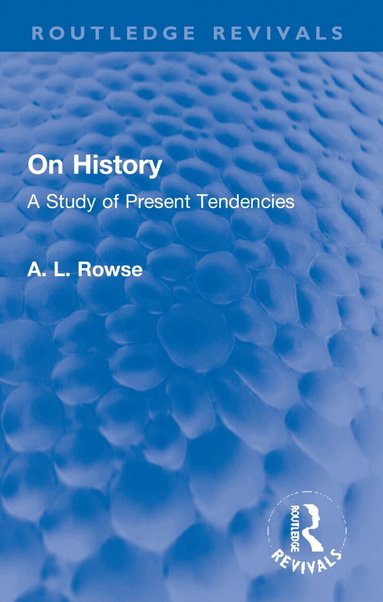 A. L. Rowse - On History, Häftad