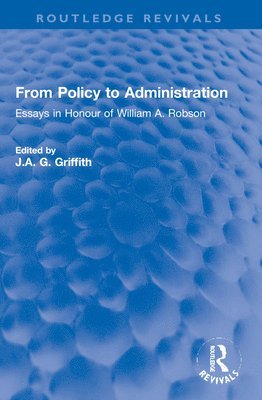 From Policy to Administration 1