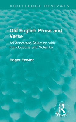 bokomslag Old English Prose and Verse