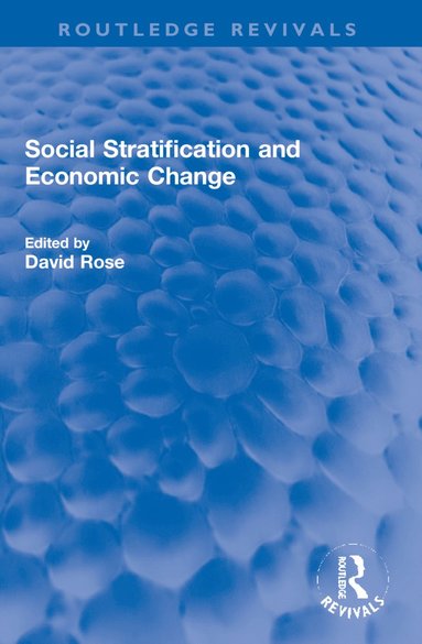 bokomslag Social Stratification and Economic Change