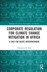 bokomslag Corporate Regulation for Climate Change Mitigation in Africa