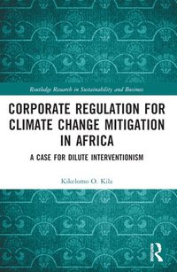 bokomslag Corporate Regulation for Climate Change Mitigation in Africa