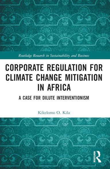 bokomslag Corporate Regulation for Climate Change Mitigation in Africa