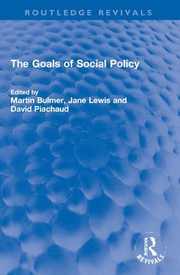 bokomslag The Goals of Social Policy