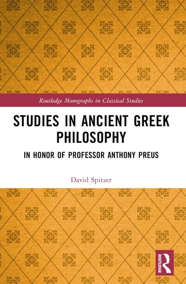 bokomslag Studies in Ancient Greek Philosophy