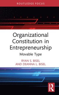 bokomslag Organizational Constitution in Entrepreneurship