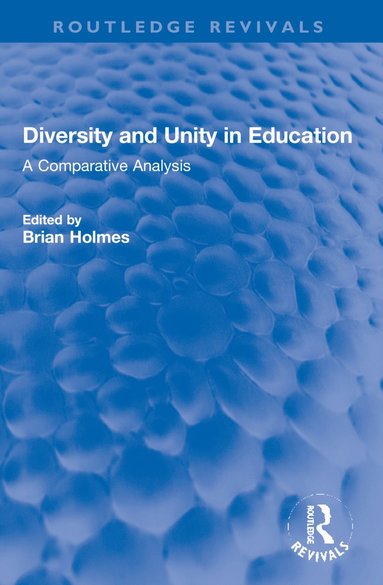 bokomslag Diversity and Unity in Education