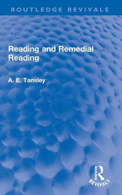 bokomslag Reading and Remedial Reading
