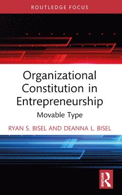 bokomslag Organizational Constitution in Entrepreneurship