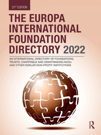 Europa Publications - Europa International Foundation Directory 2022, Inbunden