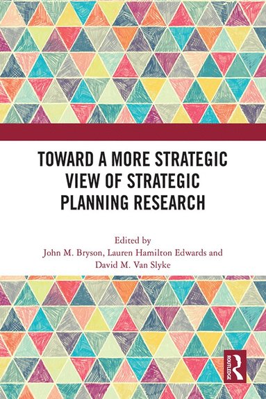 bokomslag Toward a More Strategic View of Strategic Planning Research