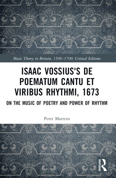 bokomslag Isaac Vossius's De poematum cantu et viribus rhythmi, 1673